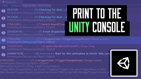 how to print to console in unity and why you should always keep your code clean and organized